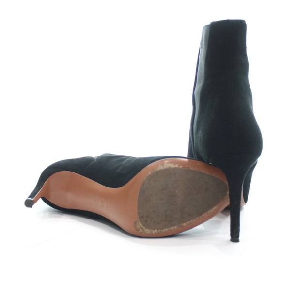 ALAIA BLACK SUEDE HIGH HEELED BOOTIES SIZE 9.5 - Picture 3 of 8